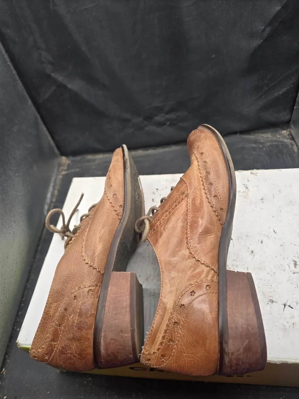 Latigo Brown Leather Wingtip Derby Oxfords